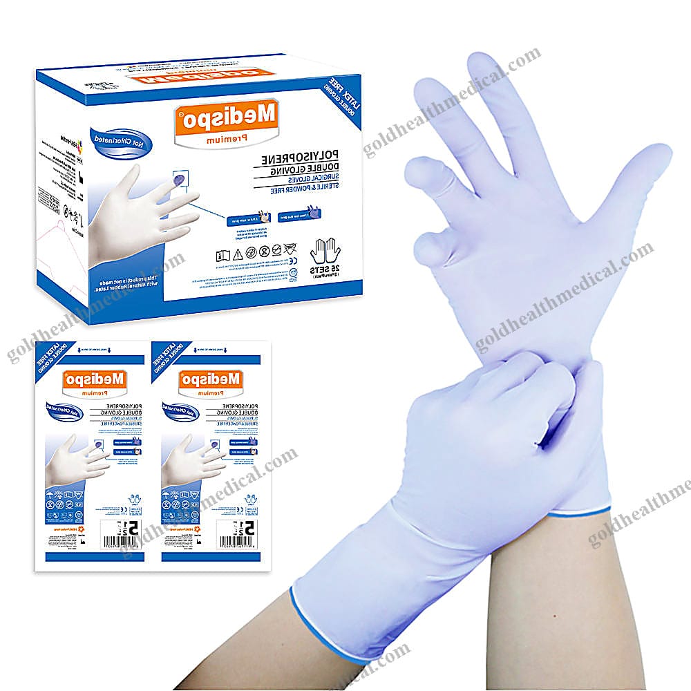 Doctors Choice Sterile Polyisoprene Double Gloves with Indicator