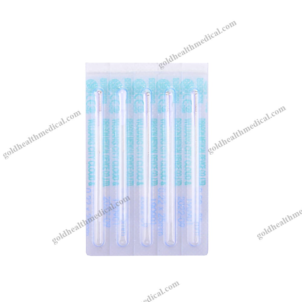 Sterile SilverPlated Acupuncture Needles with Guide Tube