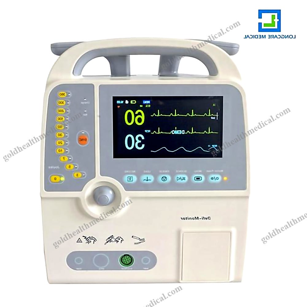 Monophasic Defibrillator with ECG Monitoring for Hospital Patient Rescue