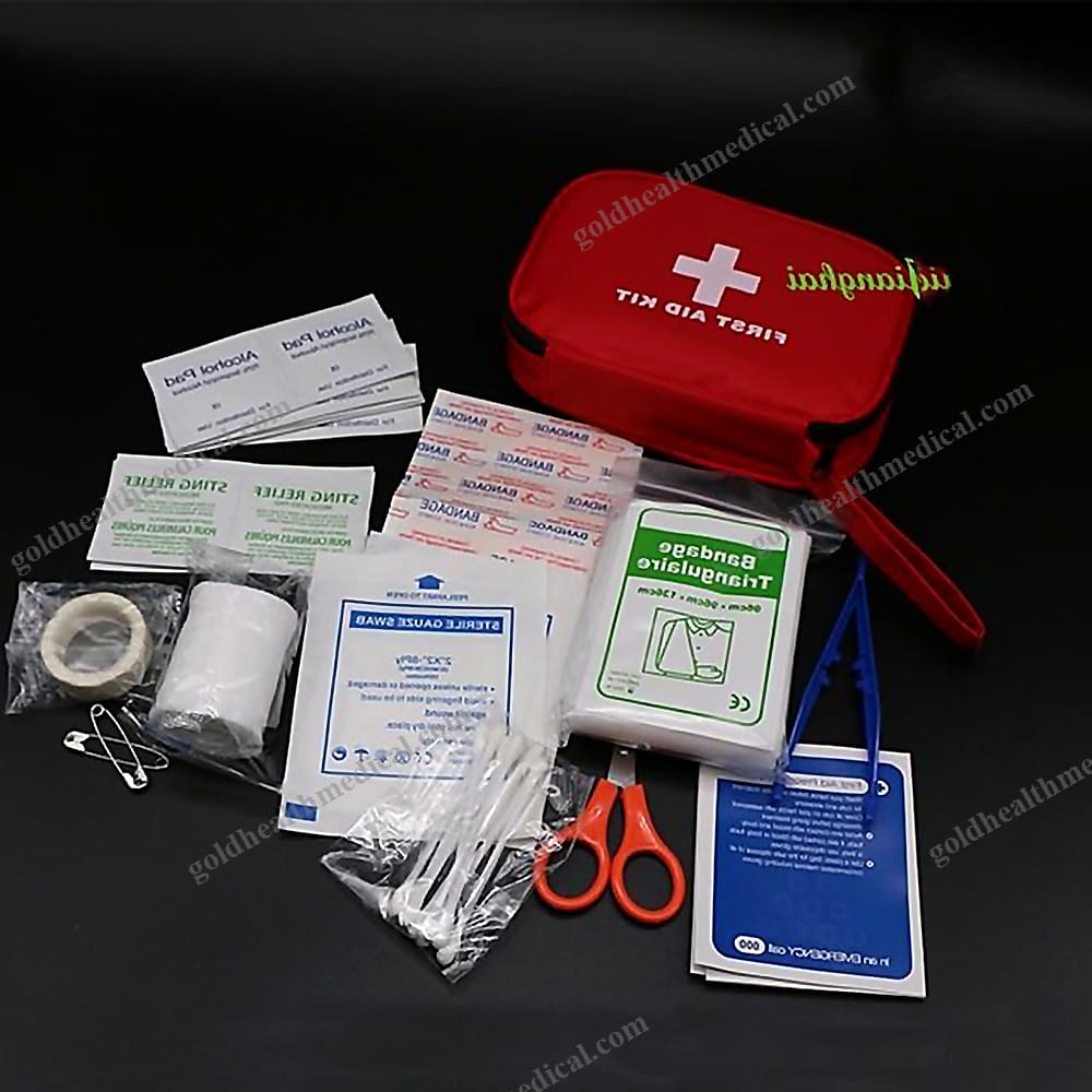 Portable Emergency Medical First Aid Kit Box for Cars Camping and Survival Sit