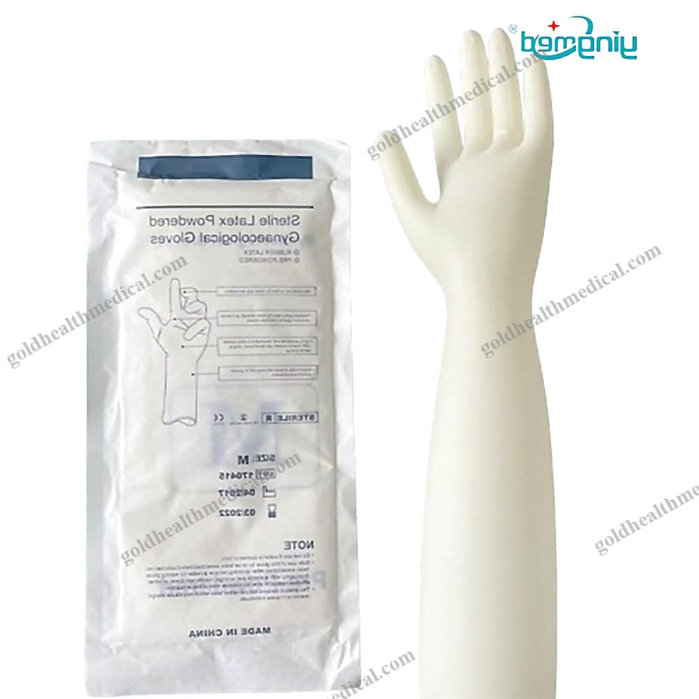 Long Sleeve Latex Gynecological Gloves