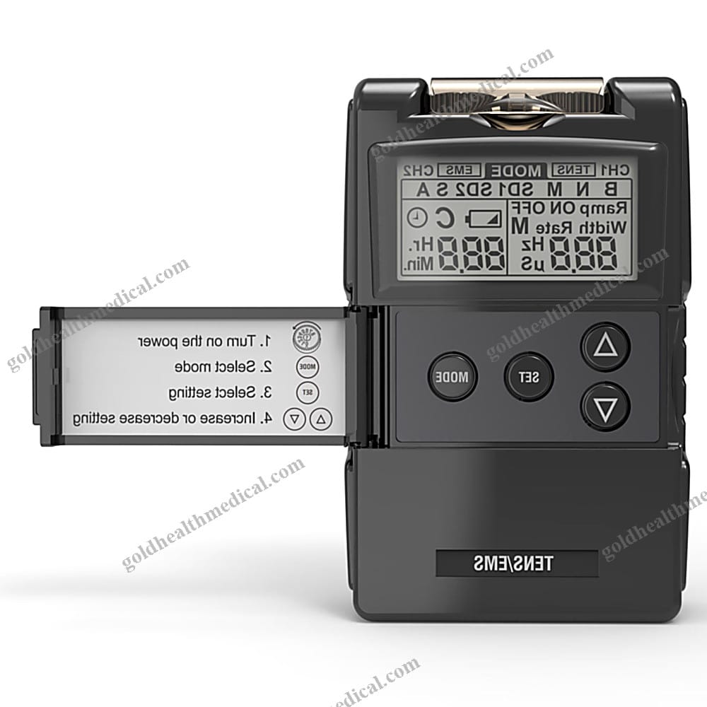 TENS EMS Muscle Stimulator for Pain Relief and Relaxation with 9