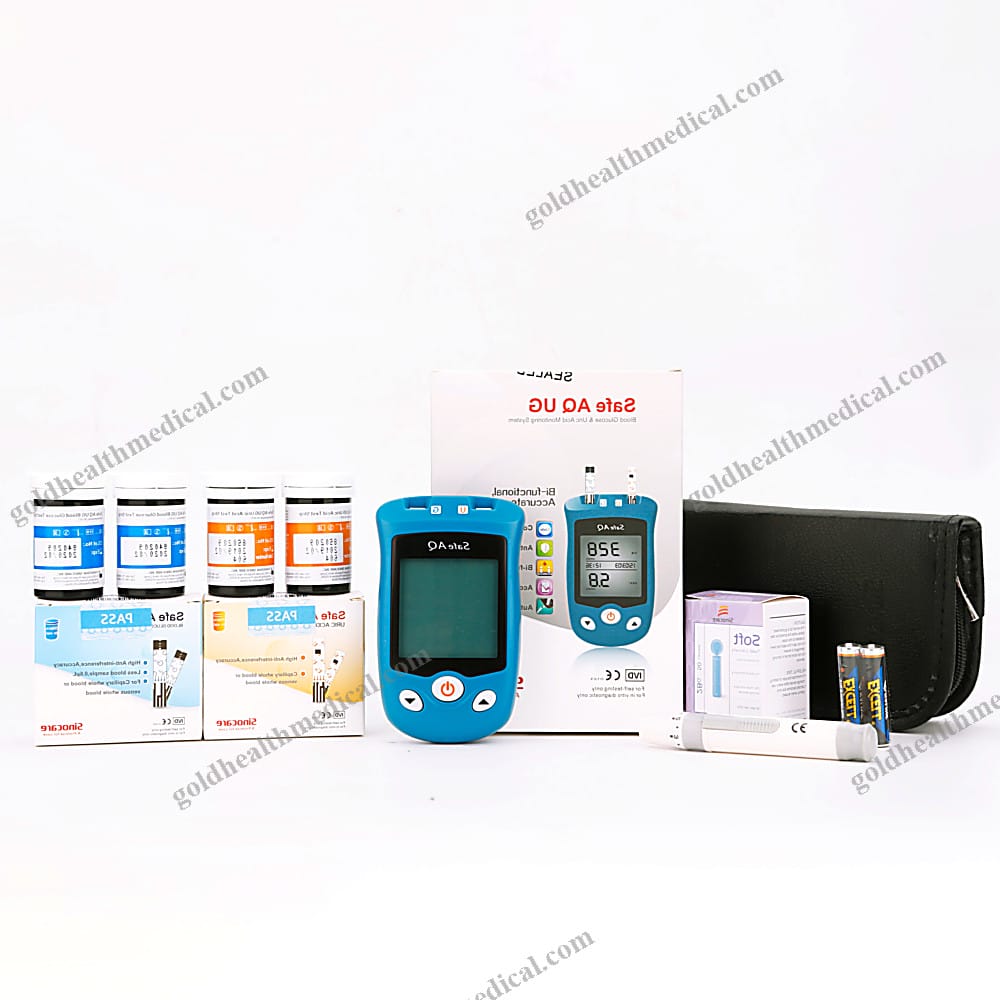 Portable Blood Glucose Uric Acid Test Kit for Diabetes Management