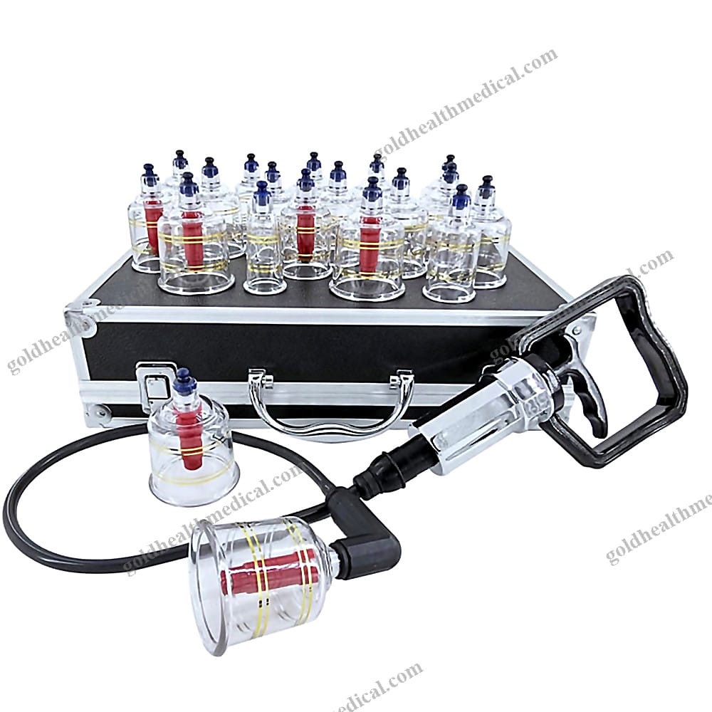 Therapeutic Cupping Set 19Piece Thickened Glass