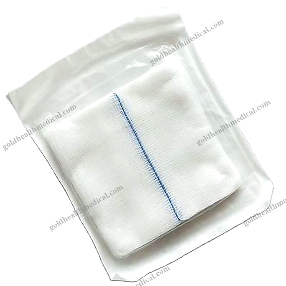 XRay Detectable Sterile Cotton Gauze Swab 10