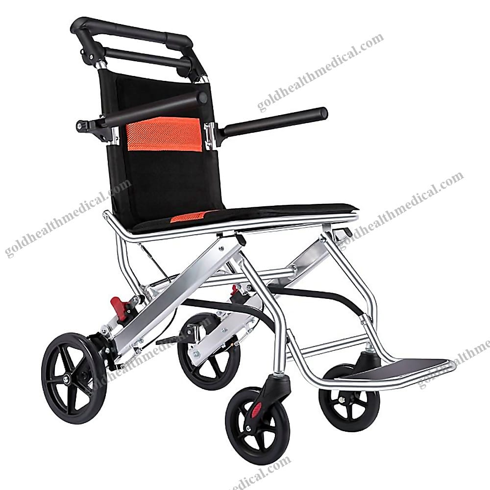 Lightweight Folding Manual Wheelchair for Elderly Travel