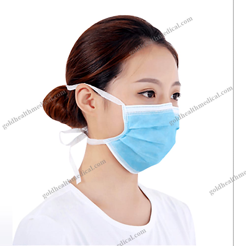 Sterile Surgical Mask TieOn Bandage CE EN14683