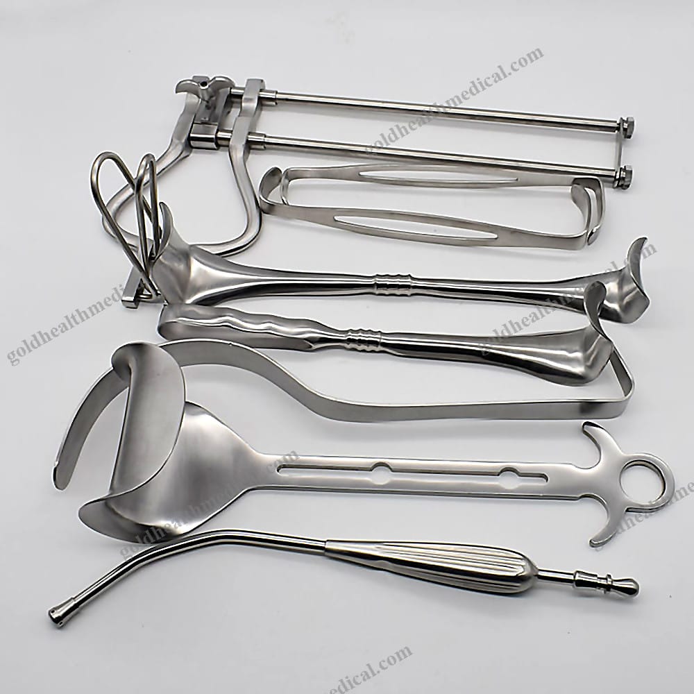 Stainless Steel Vaginal Retractors System Kit