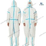 Sterile Medical Disposable Hazmat Suit with Hood and Boot