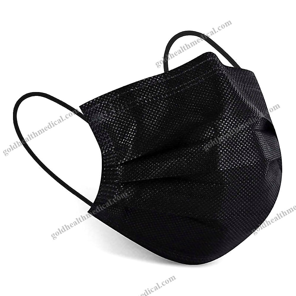 Black 3Ply Disposable Surgical Mask