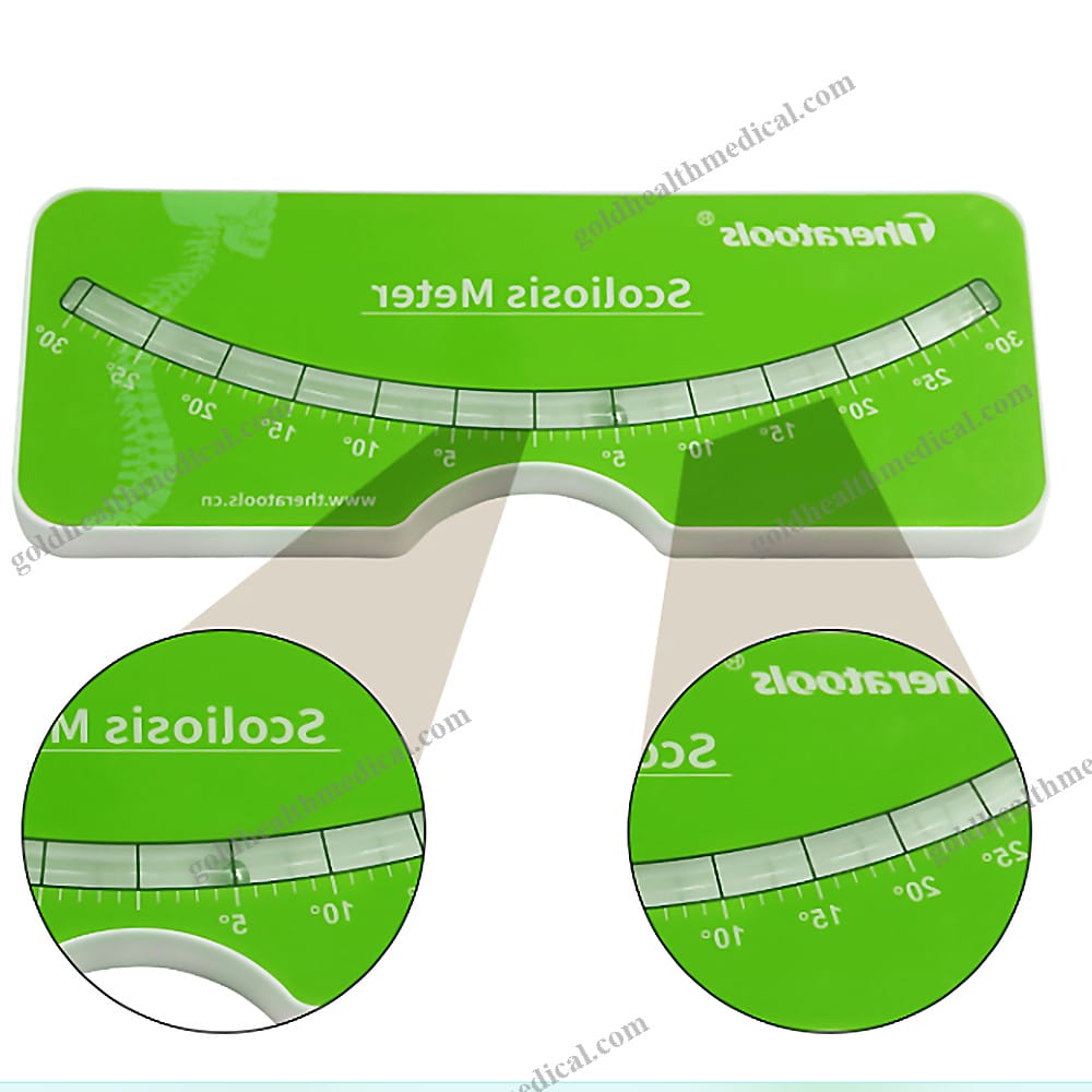 Scoliosis Correction Scoliometer with Measuring Ruler and Level Tester