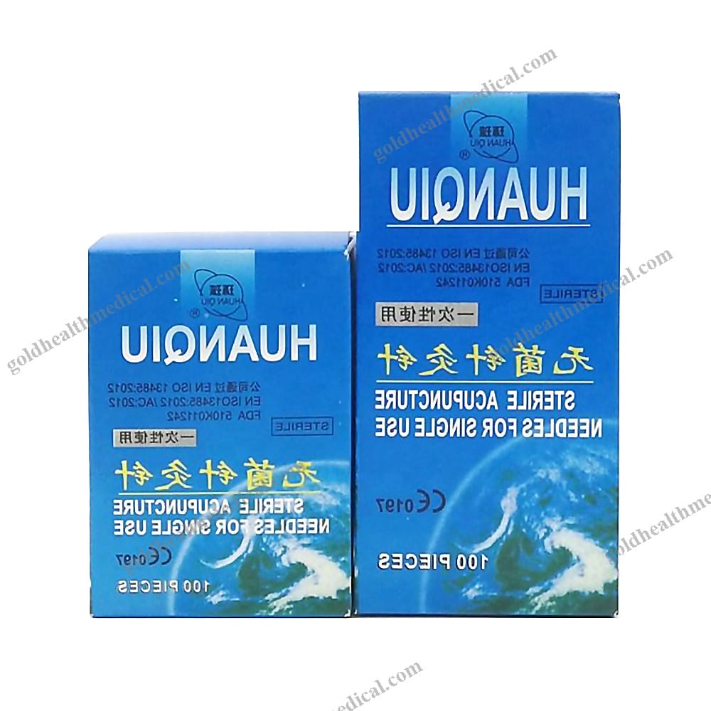 HUANQIU Disposable Sterile Acupuncture Needles 100
