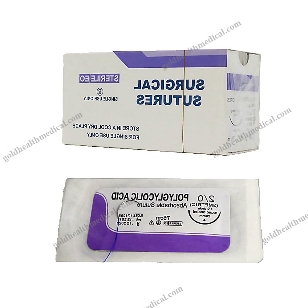 Polyglycolic Acid Absorbable Surgical Suture with Needle