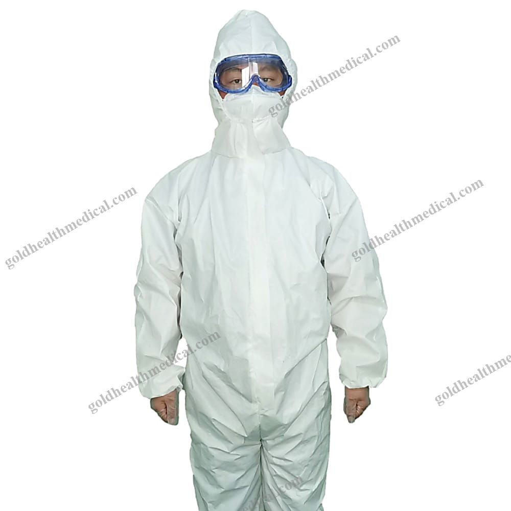 Heavy Duty Disposable Coverall Suit with Air Permeability and Waterproof Protection