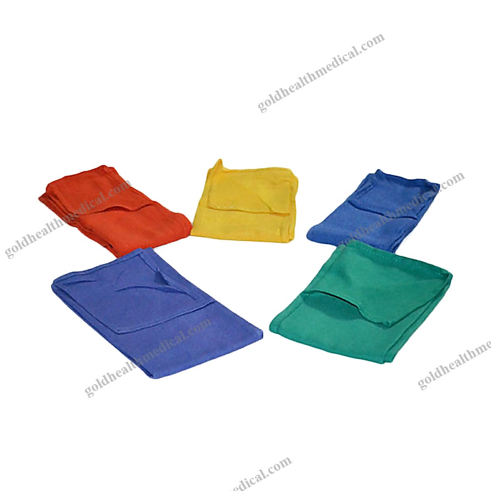 Customized Weighted Blue Cotton Huck Towel