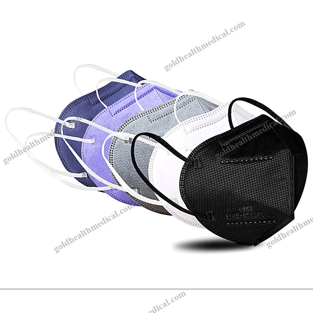 FFP2 Mask 5Layer KN95 Black Disposable Respirator