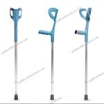 Adjustable Aluminum Crutches for Elderly Rehabilitation
