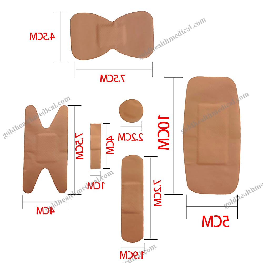 PE Waterproof Bandage Plaster Skin Color Wound Dressing First Aid Healing