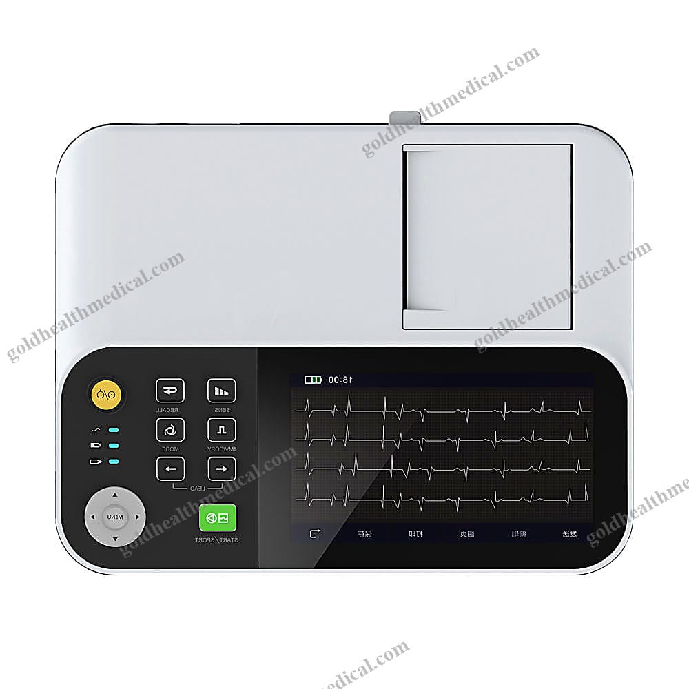 CE 7in Touch Screen Portable ECG Machine 12 Leads