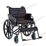 HeavyDuty Steel Wheelchair for Elderly