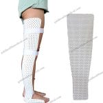 Orthopedic Thermoplastic Knee  Leg Splint for Ankle Fr