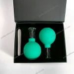 Facial Vacuum Massage Device with Gua Sha Stone Skin Suction Cupping