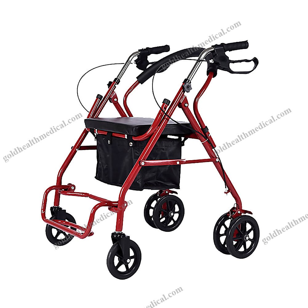 Foldable 7inch Wheeled Elderly Walker Aid