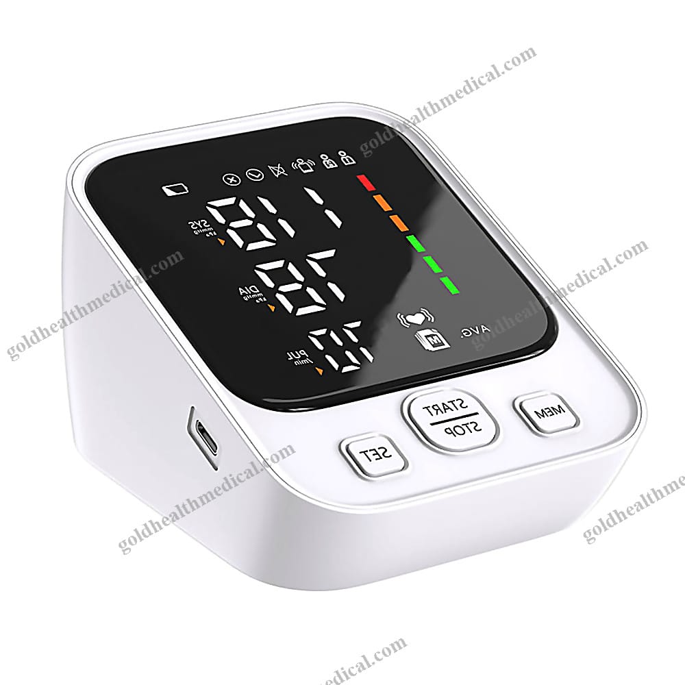 CE ISO Rechargeable LED Upper Arm Blood Pressure Monitor