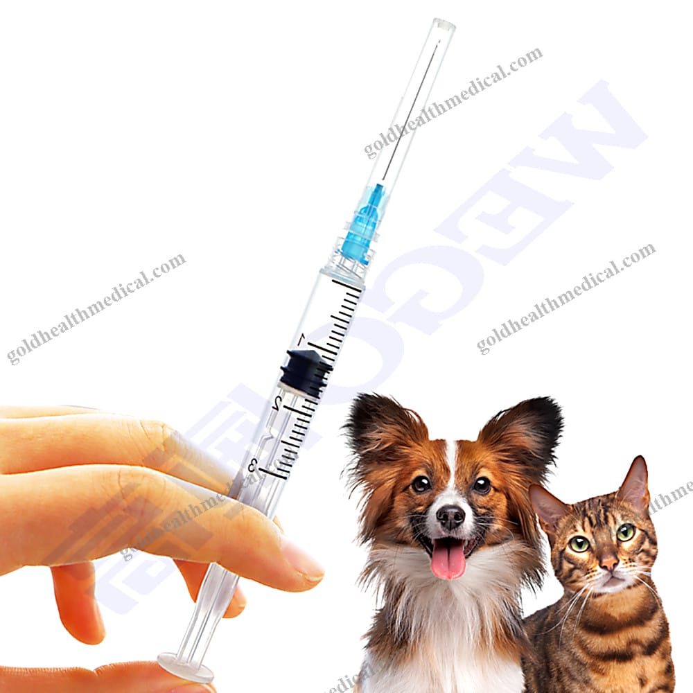 Sterile Retractable Needle Veterinary Syringe