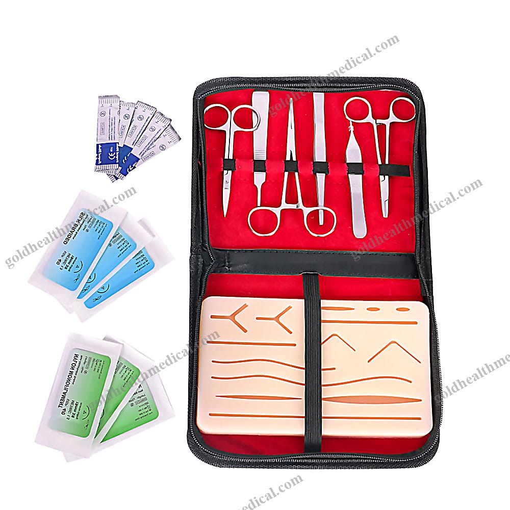 2025 Surgical Suture Training Kit Silicone Skin Simulation for Medical Teaching