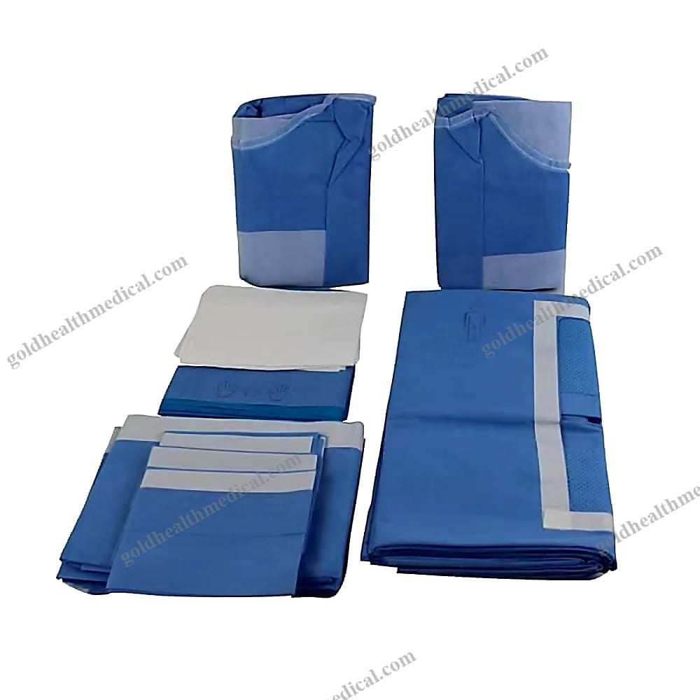 Gynecology Laparotomy Drape Kit with Fluid Collection Pouches