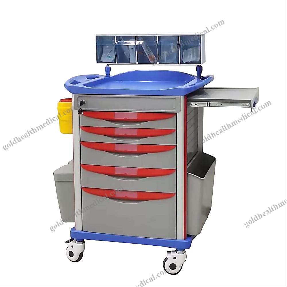 ORP Medical Crash Cart Hospital Emergency Resuscitation Trolley