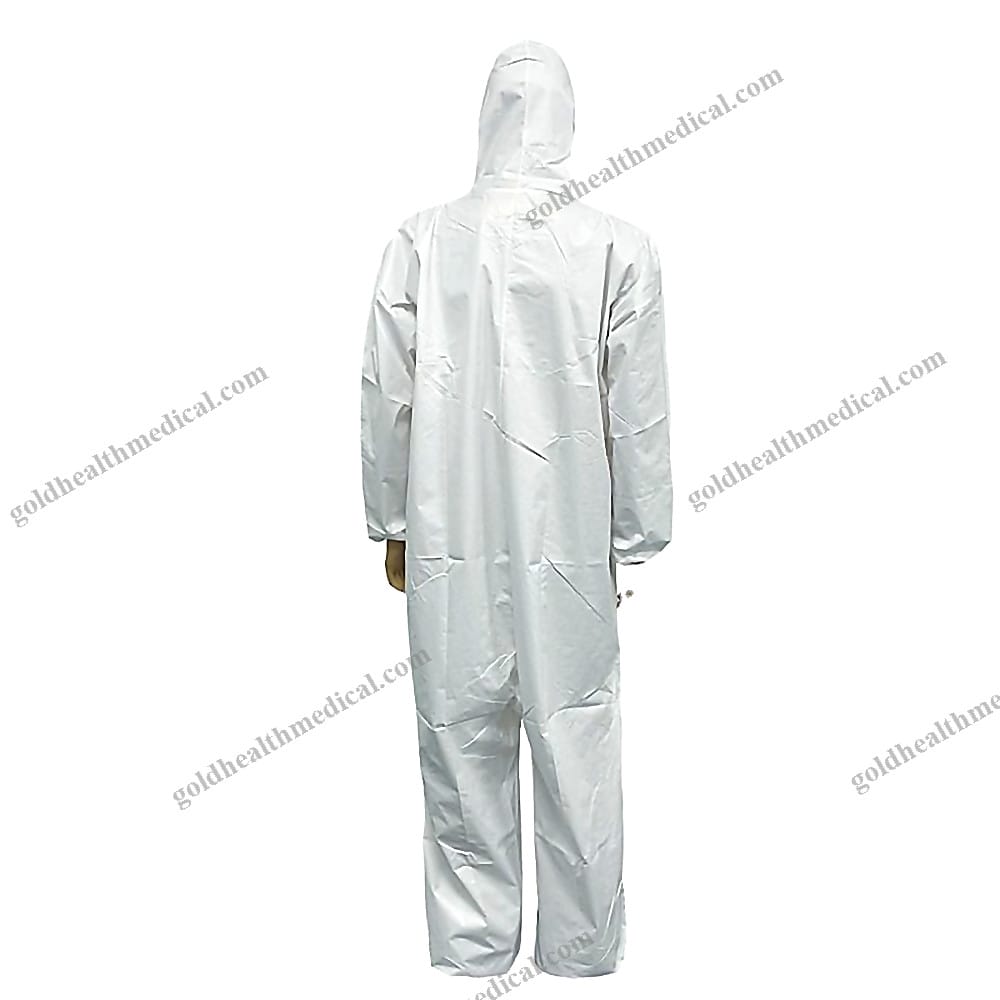PE PP Medical Protective Suit with Hood and Shoe Cover