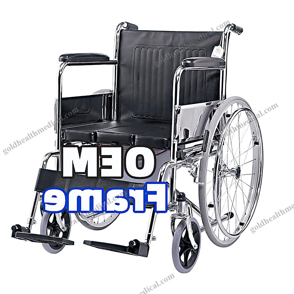 Multifunctional Lightweight Commode Wheelchair with Portable Toilet