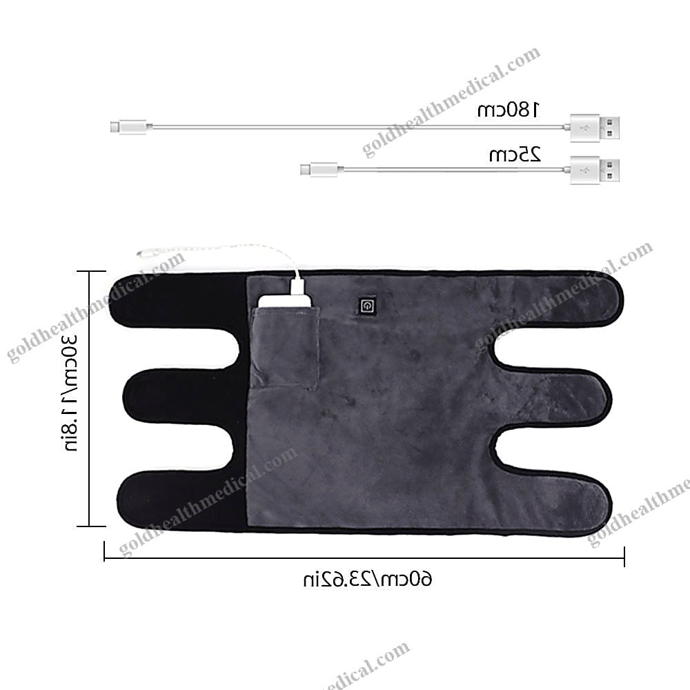 Portable USB Heated Knee Wrap for Pain Relief