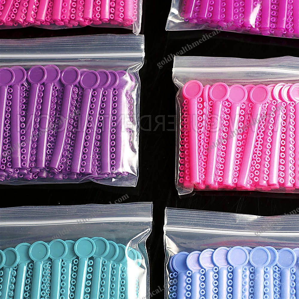 Orthodontic Ligature Ties Mixed Color Elastic Bands