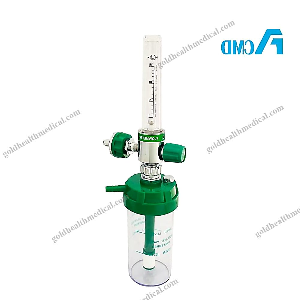 Acmd Hospital Oxygen Flowmeter with Humidifier Ohmeda Outlet