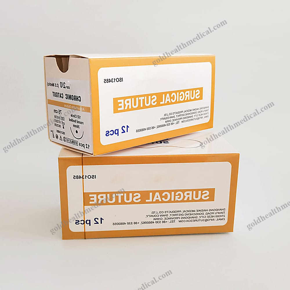 Absorbable Surgical Sutures Plain Chromic Catgut with