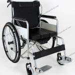 Foldable Rollator Wheelchair Commode