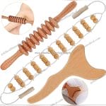 Wooden Massage Roller Stick for Back  Body Muscle Release Tool