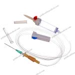 Medical Disposable Sterile Blood Transfusion Set With Double Spike Chamber Injector Filter CE