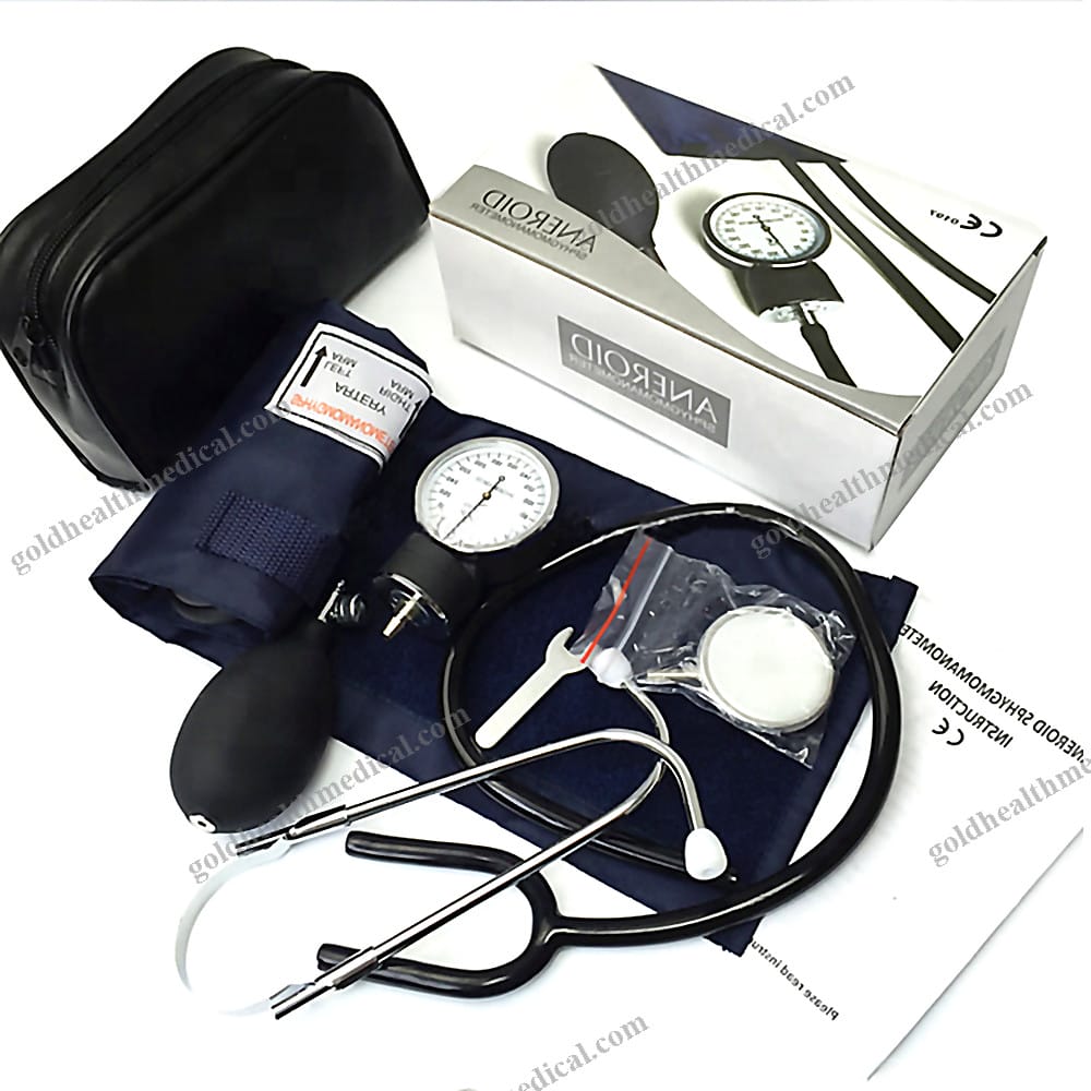 Aneroid Sphygmomanometer with Stethoscope