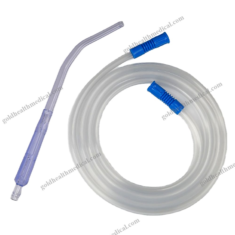 Yankauer Suction Tubing with Crown Tip Flat Tip 4