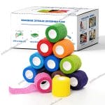 Customized Black Cohesive Bandage for Joint Protection