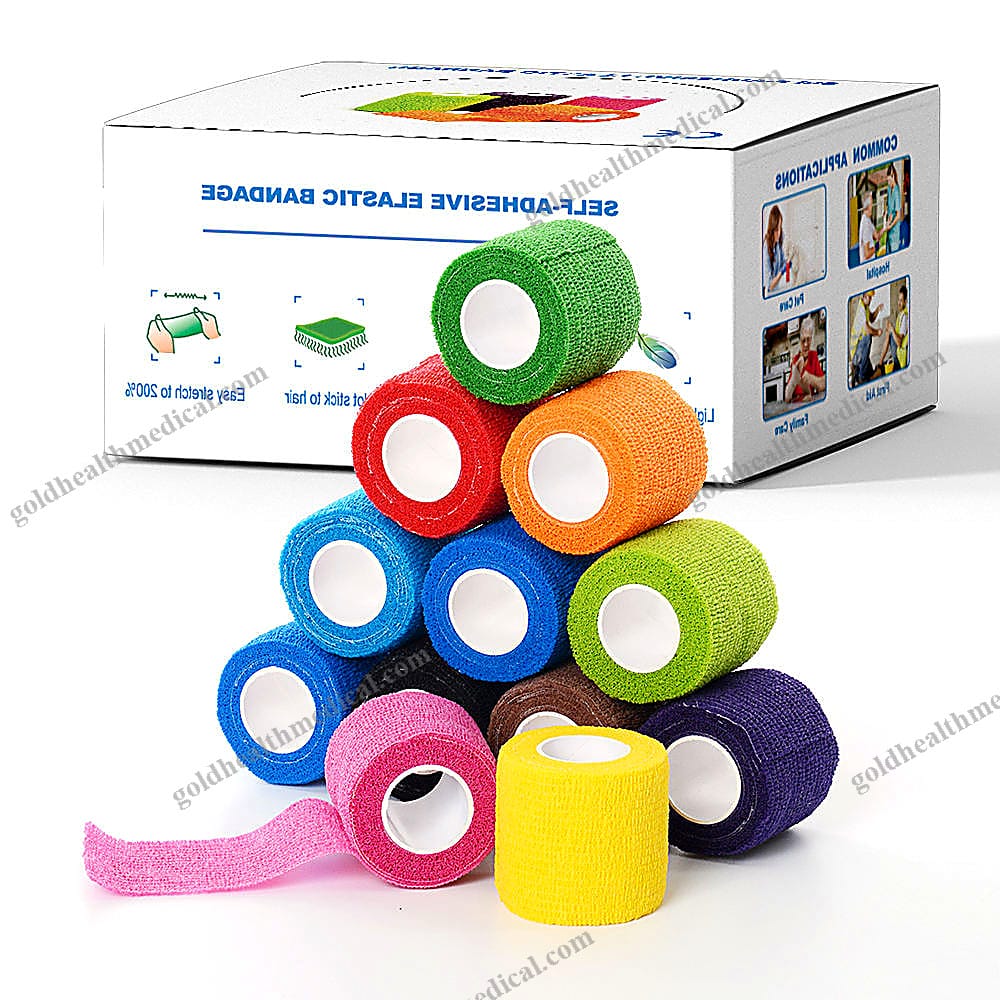 1600740661501_1 Customized Black Cohesive Bandage for Joint Protection - Image 1