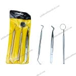 Denxy Dental Pro 3Piece Oral Examination Kit with Mirror Twe