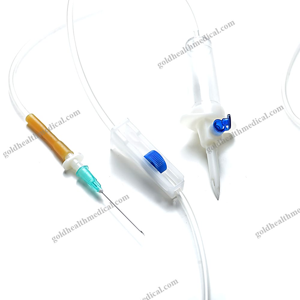 Wuzhou CE ISO Sterilized IV Infusion Set with Needle and