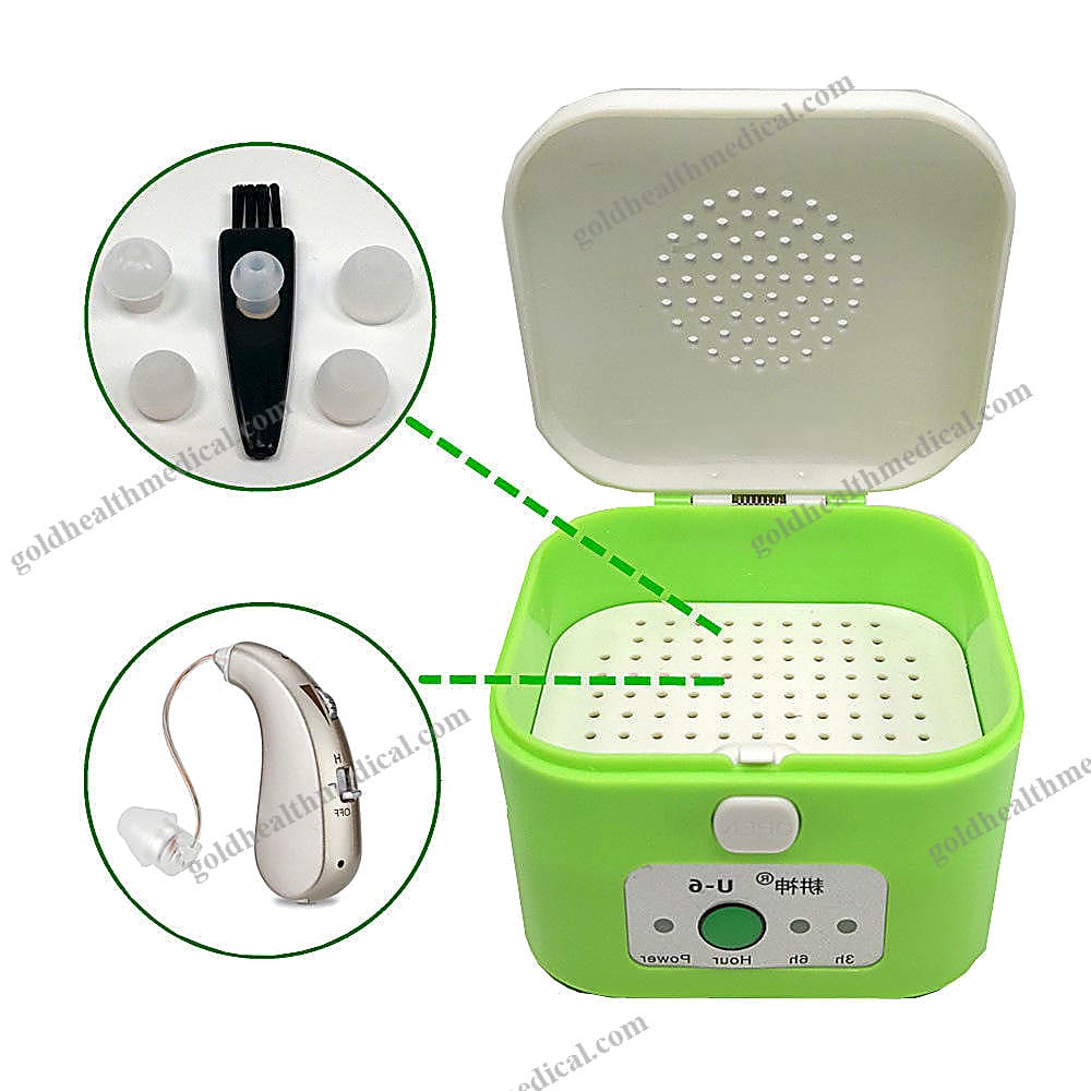 Hearing Aid Dehumidifier Dry Case with USB Charging Box for Hearing