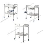Stainless Steel Medical Trolley with Drawers