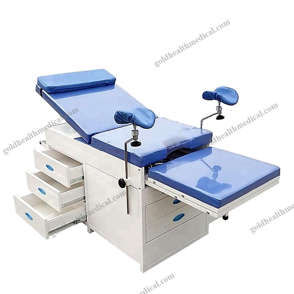 Medical Examination Bed with Drawers Footstool